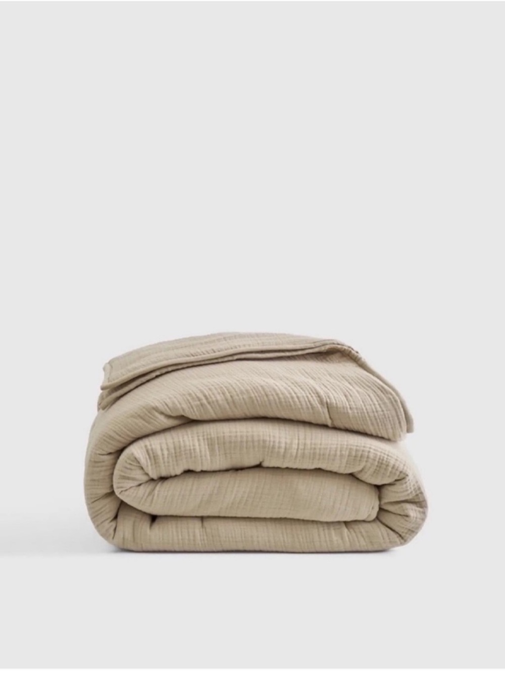 QUINCE Organic Airy Gauze Dream Quilt Full/Queen Dune 9055